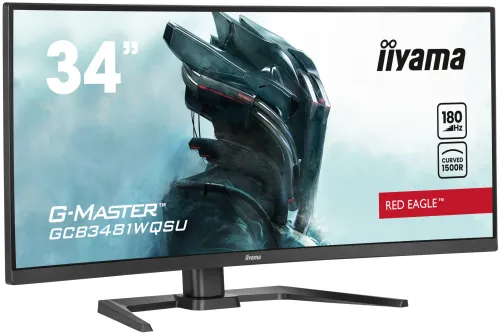 Monitor iiyama G-Master Red Eagle GCB3481WQSU-B1 34" UWQHD VA 180Hz (100Hz HDMI) 0,3ms MPRT Zakrzywiony Gamingowy