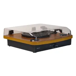 Gramofon DENVER VPL-230 Orzech, Manualny,Napęd paskowy,BT,USB,Wbudowane głośniki,Prędkość odtw. 33 1/3,45,78 obr./min