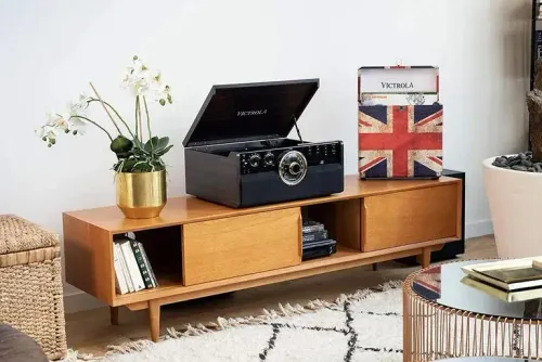 Gramofon Victrola VTA-270B-ESP-INT Półautomatyczny Napęd paskowy Bluetooth Brązowy