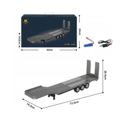 Zdalnie sterowany samochód COIL przyczepa naczepa do Scani skala 1:18