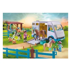 Playmobil Zestaw figurek Horses 71493 Mobilna nauka jazdy konnej