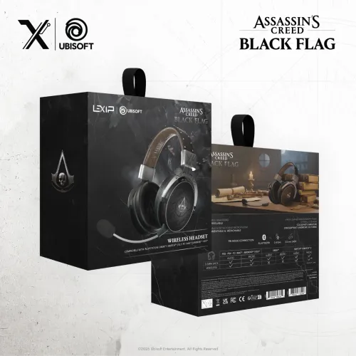Słuchawki bezprzewodowe z mikrofonem Lexip Assassin's Creed Black Flag Resynced - Tattoo Headset