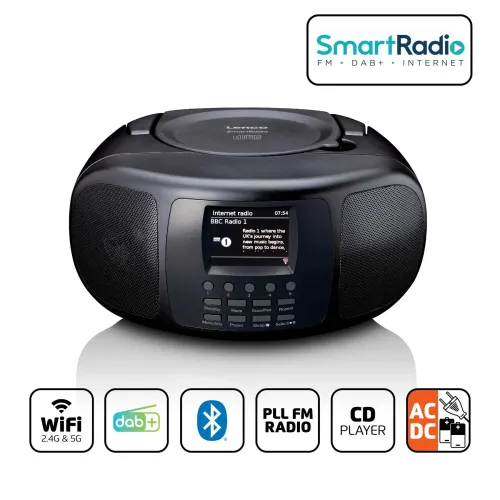 Radioodtwarzacz Lenco SCD-6000BK Bluetooth Czarny