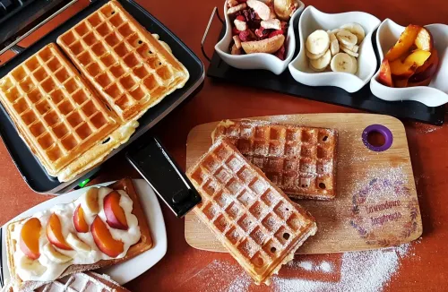 Gofrownica Dezal 301.5.1 LWN 1300W Zielony