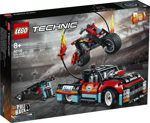 Конструктор Lego Technic фургон и трюк мотоцикл (42106)