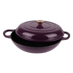 Garnek żeliwny HAGE DN30 3L Bakłażanowy