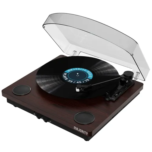 Gramofon MAJORITY Moto Bluetooth USB Orzech