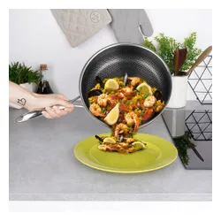 Patelnia stalowa głęboka COOKCELL 26 cm