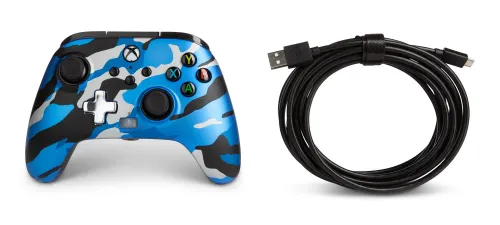 Pad PowerA Enhanced Metallic Blue Como do Xbox Series X/S, Xbox One, PC Przewodowy