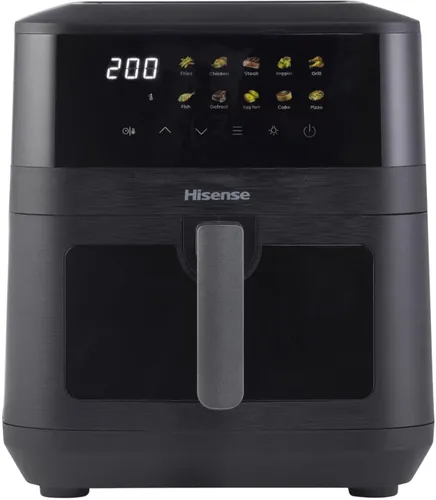 Air Fryer Frytkownica beztłuszczowa HISENSE HAF2100DCD 7.7l z 10 automatycznymi programami i okienkiem do obserwacji postępów gotowania