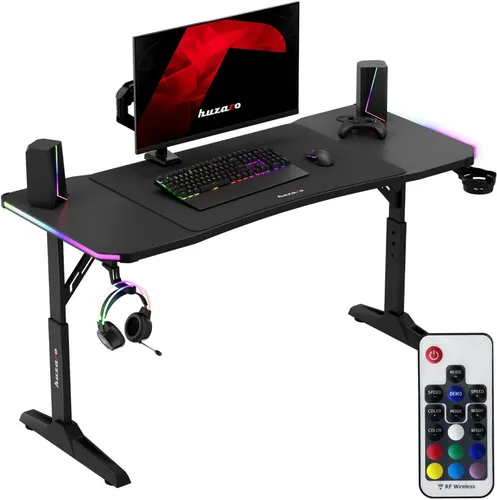 Biurko gamingowe HUZARO Hero 3.6 RGB Czarny