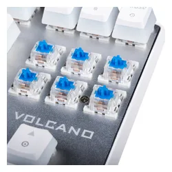 Klawiatura MODECOM Volcano Lanparty RGB Biały