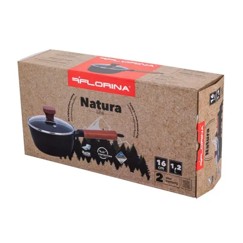 Rondel aluminiowy FLORINA NATURA LINE CZARNY 1,3 l