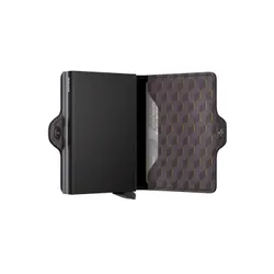 Portfel kieszonkowy RFID Twinwallet Secrid Optical - grey / yellow