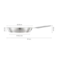 Patelnia Fiskars All Steel pure 1065628 Indukcja Stal nierdzewna 28cm