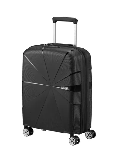 Walizka mała poszerzana American Tourister StarVibe - black