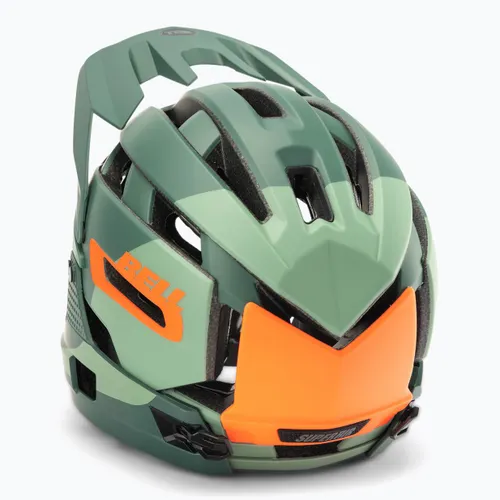 Kask rowerowy Bell FF Super Air R MIPS Spherical matte gloss green infrared