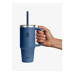 Kubek termiczny Hydro Flask 24 Oz  Travel Tumbler Clear Lid (710 ml) - harbor blue