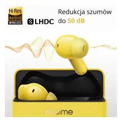 Słuchawki bezprzewodowe realme Buds T500 Pro Dokanałowe Bluetooth 6.1 Czarny