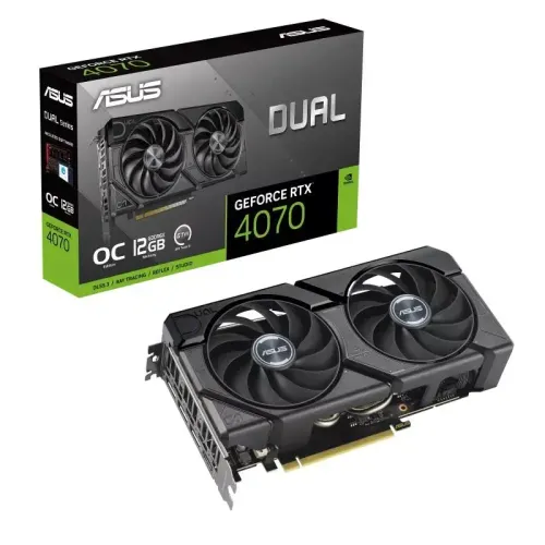 Karta graficzna ASUS Dual GeForce RTX 4070 EVO OC Edition 12GB GDDR6X 192bit DLSS 3