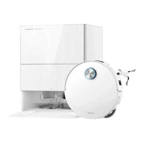Robot sprzątający Dreame X60 Pro Ultra Complete Funkcja mopowania Stacja oczyszczająca Tworzenie mapy pomieszczenia 59dB Funkcje AI Biały