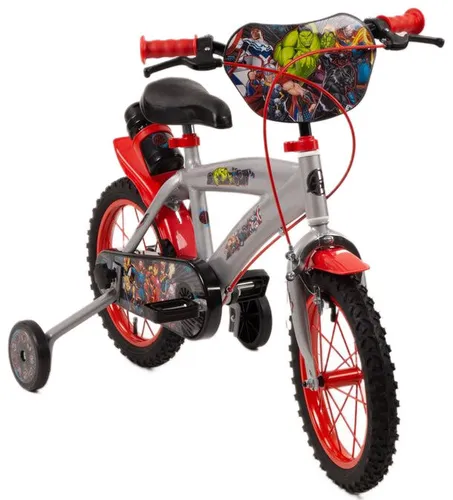 Rower dziecięcy HUFFY Marvel Avengers 14 cali dla chłopca Srebrny