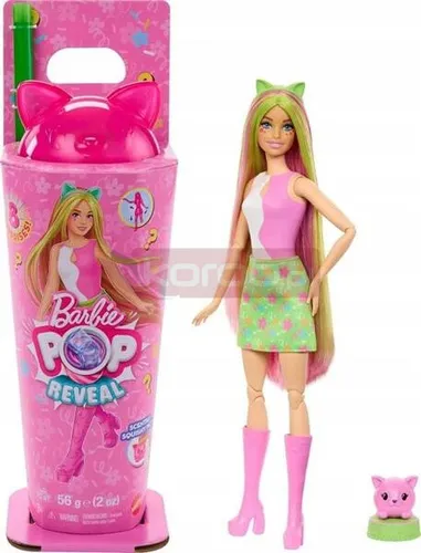 LALKA BARBIE POP REVEAL SHAKE ZWIERZACZKOWA IMPREZA Kotek, pachnąca lalka JCN88