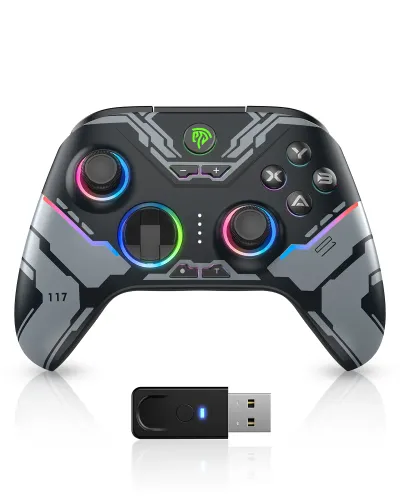 Pad EasySMX X15 do Nintendo Switch, PC Bezprzewodowy Czarny