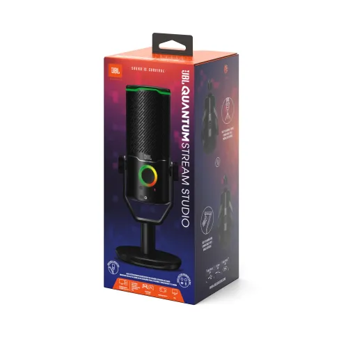 Mikrofon JBL Quantum Stream Studio Przewodowy Pojemnościowy Czarny