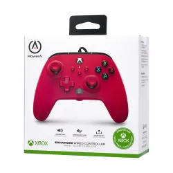 Pad PowerA Enhanced Artisan Red do Xbox Series X/S, Xbox One, PC Przewodowy