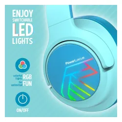 Słuchawki bezprzewodowe PowerLocus Bobo Nauszne Dla Dzieci Bluetooth 5.3 Niebieski