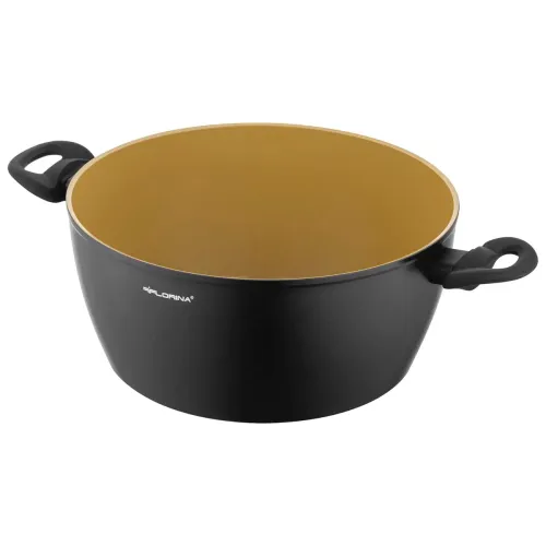 Garnek aluminiowy nieprzywierający z pokrywką FLORINA AMVEGAN 4,8 l
