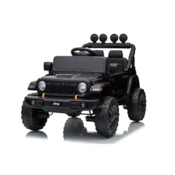Auto Na Akumulator Jeep Rubicon 2X200W 24V Eva Skóra LED Pilot Radio MP3