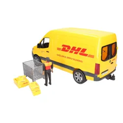 Bruder MB Sprinter DHL z figurką kuriera i z akcesoriami (02671)