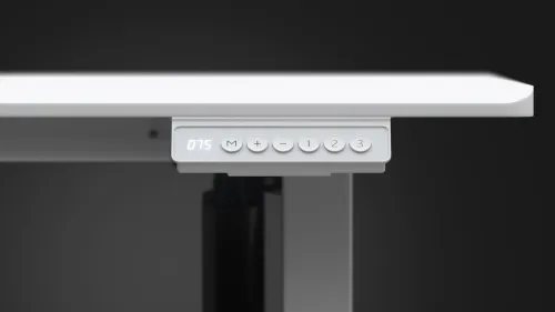 Biurko Endorfy Atlas S Electric Onyx White 114cm Regulacja wysokości Biały