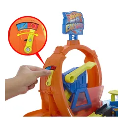 Tor Hot Wheels City Mega Myjna pętla + auto JHL97