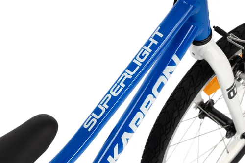 Rower dziecięcy KARBON Superlight Automatic 18 cali dla chłopca Niebieski