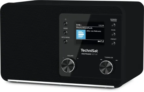 Radioodbiornik TechniSat DigitRadio 307 BT Radio FM DAB+ Bluetooth Czarny