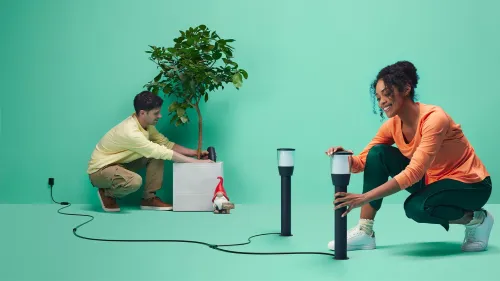 Lampa stojąca WiZ ogrodowa Bollard 3,6W Czarny