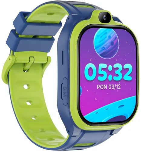Smartwatch FOREVER Kids Boost KW-530 AI GPS WiFi 4G Niebiesko-zielony