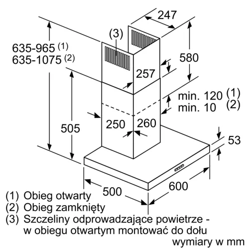 Okap Bosch DWB66BC60 Czarny