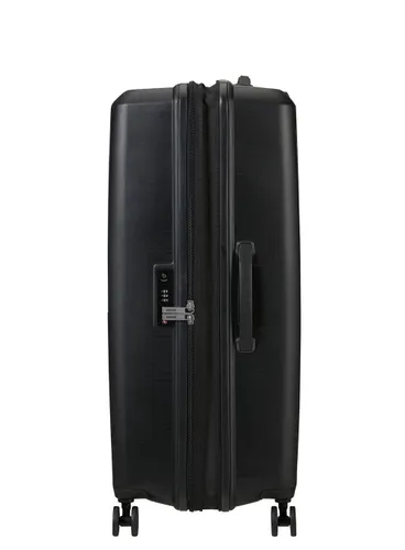 Walizka duża poszerzana American Tourister AeroStep - black