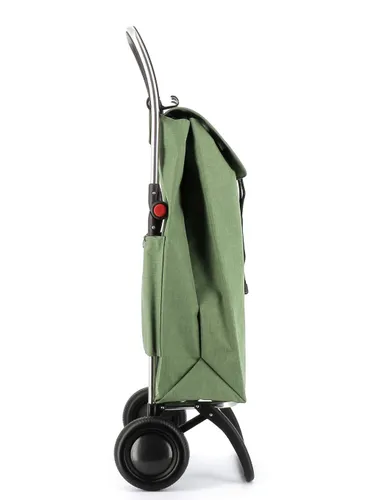 Coș de cumpărături pliabil cu 2 roți Rolser and-MAX TWEED-green