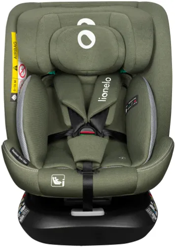 Fotelik samochodowy LIONELO Bastiaan One-i-Size 40-150 cm (0-36 kg) Zielony