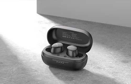 Słuchawki bezprzewodowe Tozo Agile Dots Dokanałowe Bluetooth 5.3 Czarny