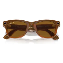Okulary RAY BAN Meta Wayfarer Karmelowy Połysk