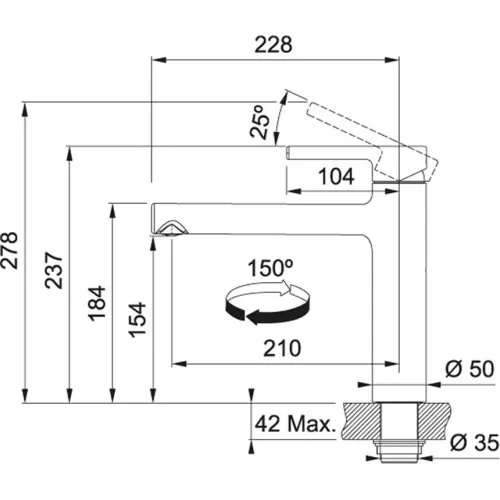 Bateria Franke Centro Chrom Ceramika