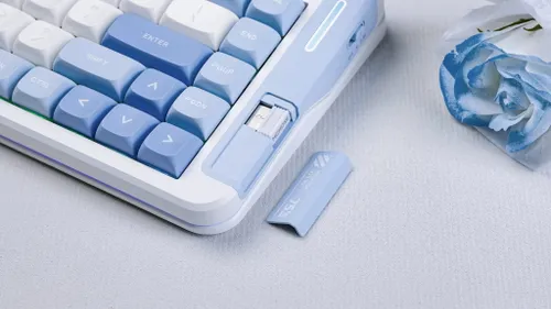 Klawiatura MCHOSE X75 V2 Hyacinth Switch Biało-niebieski