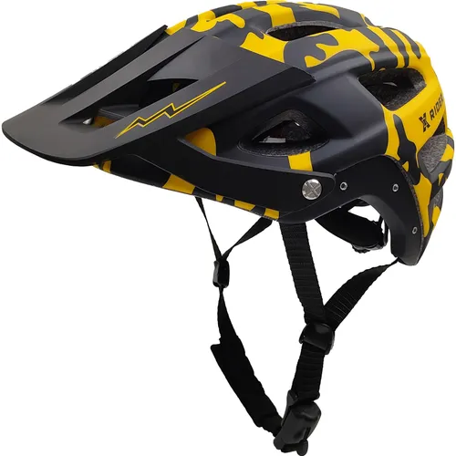 Kask XRIDER XRFH003L Czarno-żółty Full Face z odpinaną szczęką (rozmiar L)