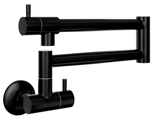 Bateria Globalo Oxario Black 1.1 Czarny mat Stal nierdzewna